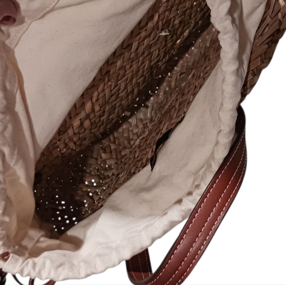 House Of Harlow Seaweed Canvas Convertible Bucket Bag - Picture 10 of 13